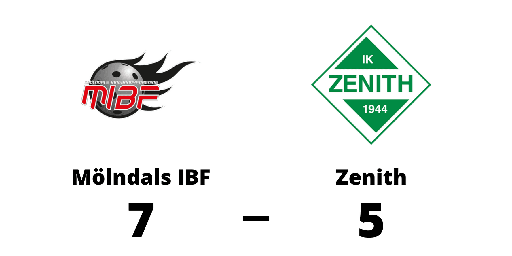 Mölndals IBF dam vann mot IK Zenith innebandy