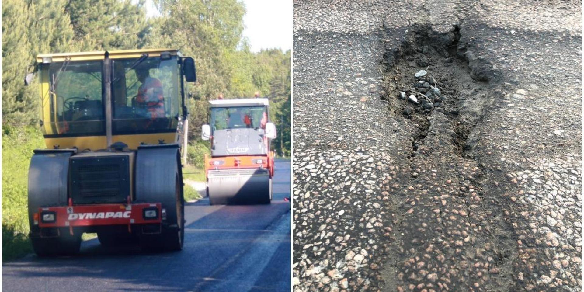 Skribenten är inte nöjd med vägunderhållet på alla ställen i Mölndal.