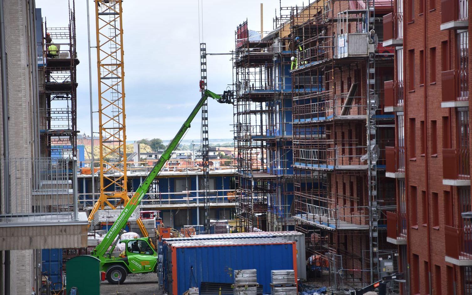 Bostadsbyggandet har minskat kraftigt efter de snabba räntehöjningarna.