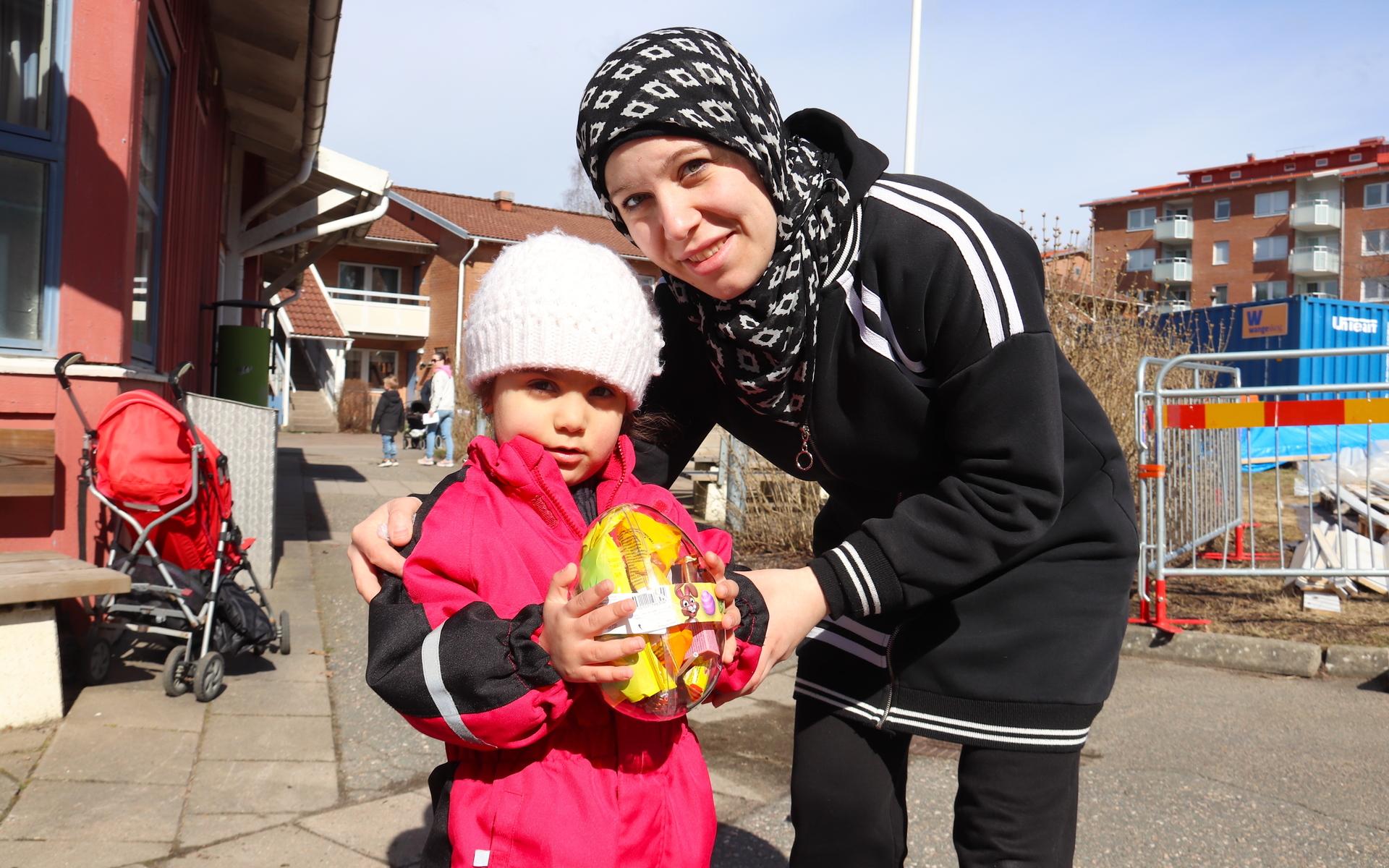 Sham Alsaka och mamma Rasha Alsaka tillhörde de snabbaste.