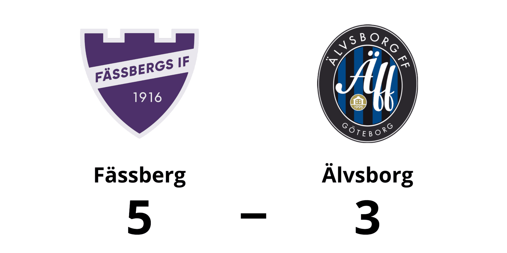 Fässbergs IF vann mot Älvsborg FF