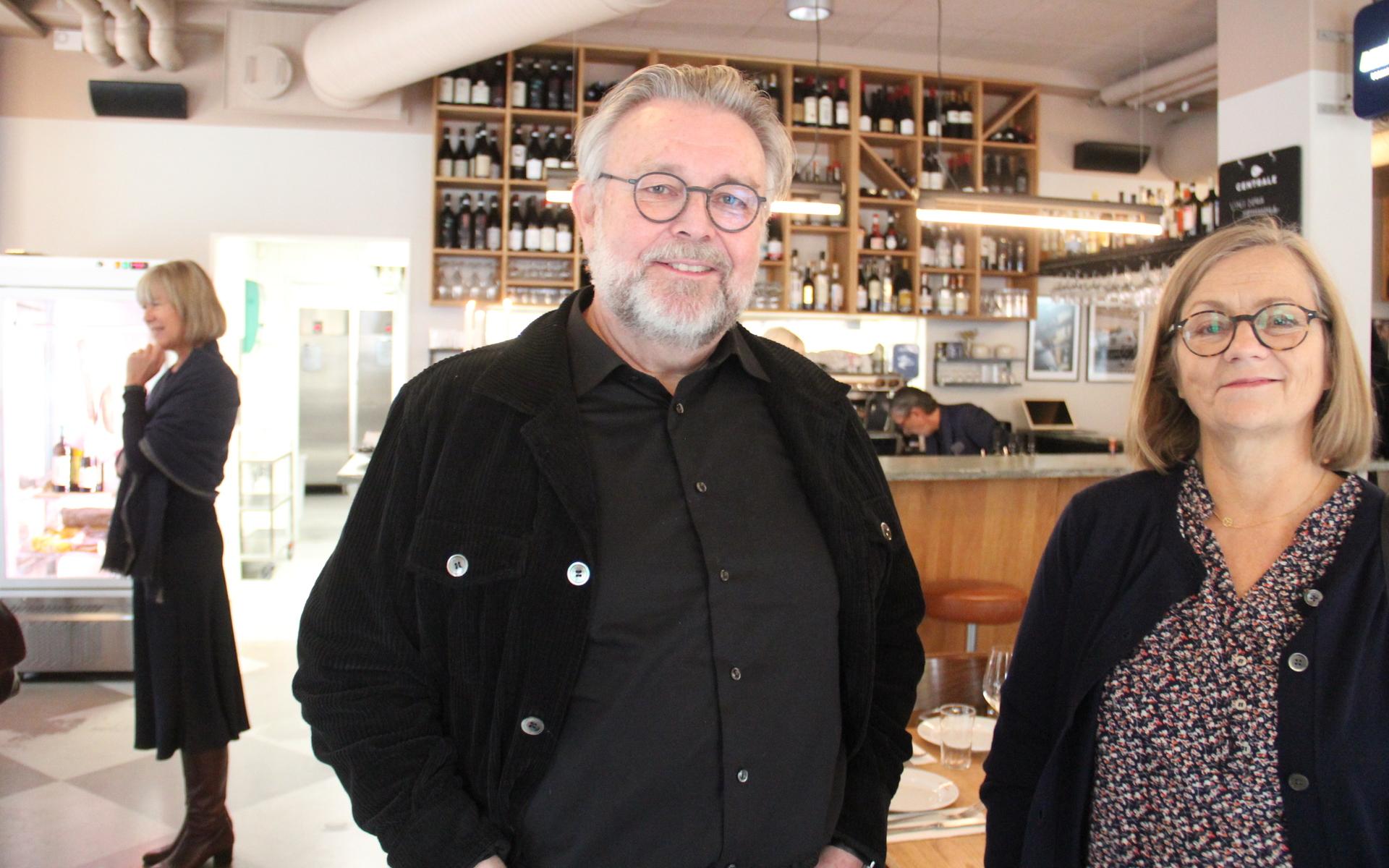 Hagaborna Richard Andrée Nilsson och Tova Andrée, båda arkitekter, har varit på ett event med Kristina Kappelin tidigare och vet vad de har att vänta. ”Jag hoppas på väldigt god mat och många historier från San Michele”, säger Tove. 