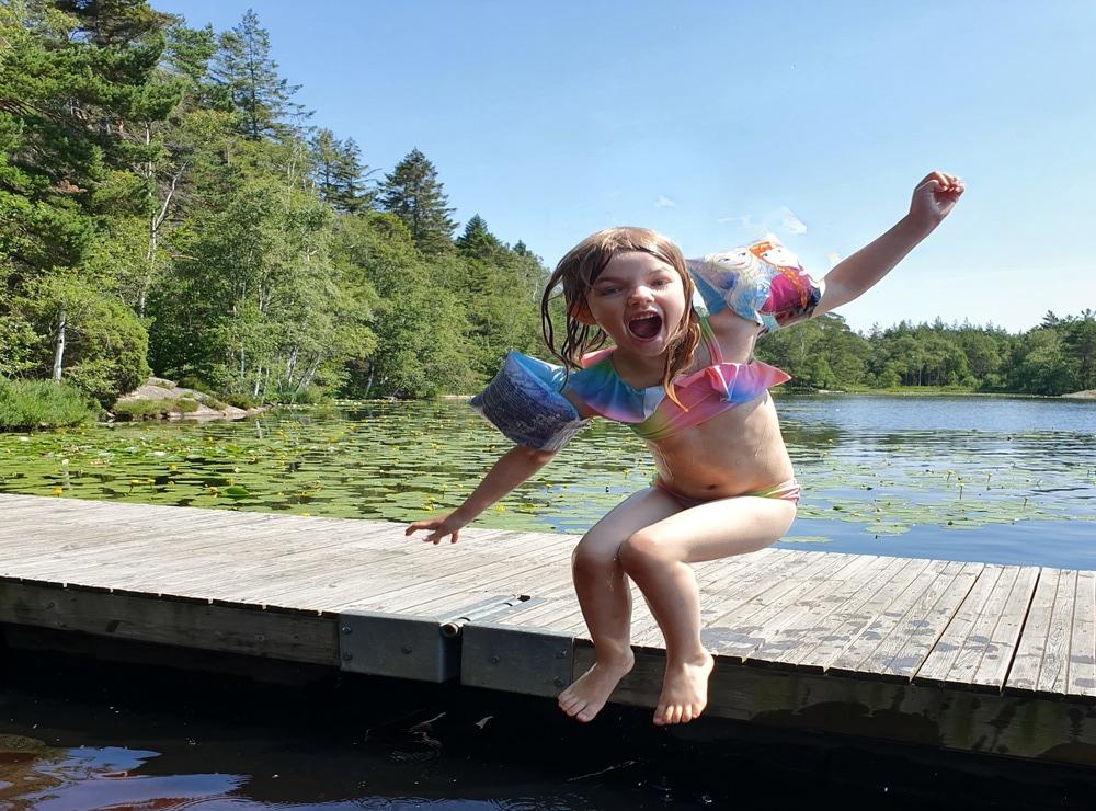 Bild tagen vid Horsika på vår dotter Alice 6 år.